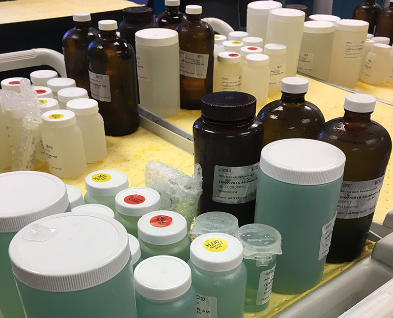 a collection of bottles